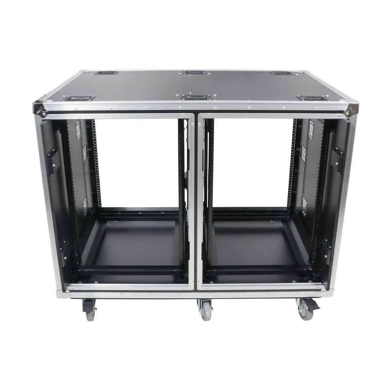 ProX XS-2X16USLAM24 Rack to Rack Shock Mount Case for Mixers with Caster Wheels