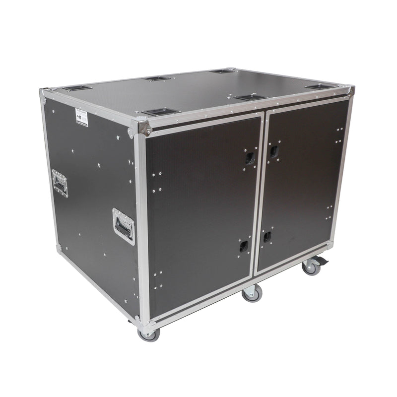 ProX XS-2X16USLAM24 Rack to Rack Shock Mount Case for Mixers with Caster Wheels