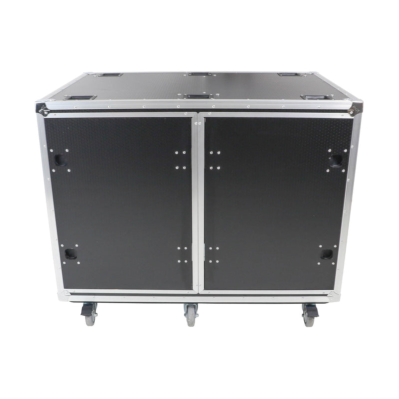 ProX XS-2X16USLAM24 Rack to Rack Shock Mount Case for Mixers with Caster Wheels