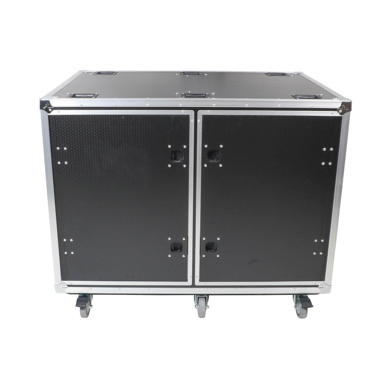 ProX XS-2X16USLAM24 Rack to Rack Shock Mount Case for Mixers with Caster Wheels