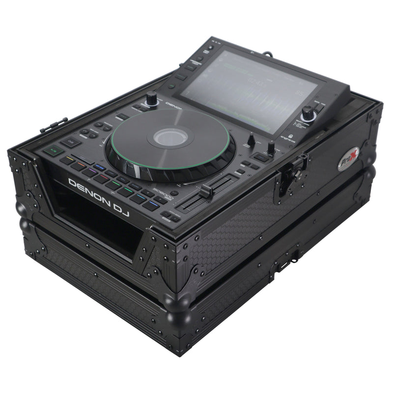 Prox XS-CDBL Flight Case pour lecteur CD multimédia grand format (noir sur noir)