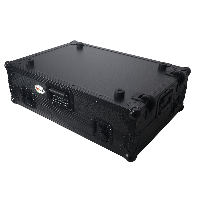 ProX XS-DDJFLX10WBL Case For Pioneer DDJ-FLX10 DJ Controller with 1U Rack Space Wheels
