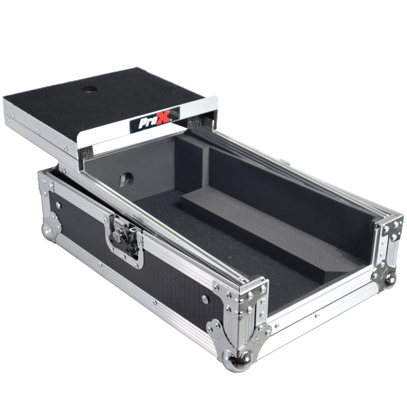 ProX XS-DJMS7LT ATA Flight Style Road Case for Pioneer DJM-S7 DJ Mixer with Laptop Shelf