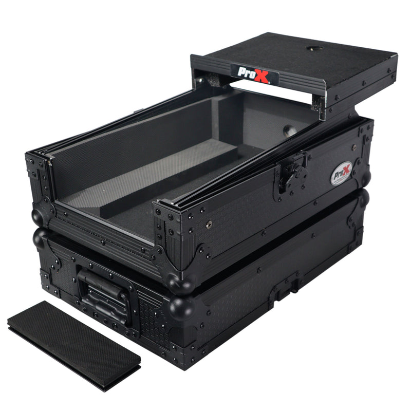 ProX XS-DJMS7LTBL ATA Flight Style Road Case for Pioneer DJM-S7 DJ Mixer with Laptop Shelf (Black)