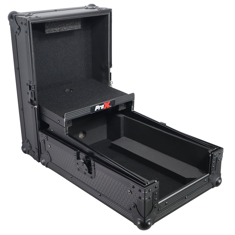 ProX XS-DJMS7LTBL ATA Flight Style Road Case for Pioneer DJM-S7 DJ Mixer with Laptop Shelf (Black)