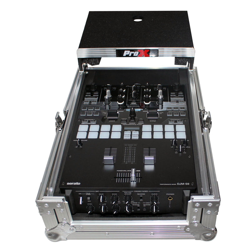 ProX XS-DJMS9LT Fits Pioneer DJM-S9 Mixer Flight Case With Sliding Laptop Shelf