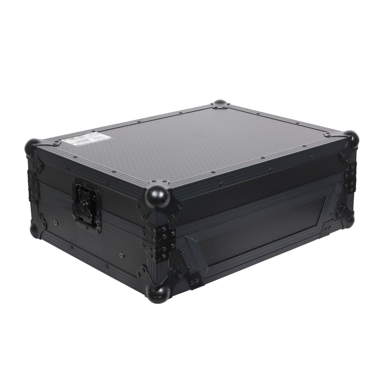 Prox XS-OmnisDuoltbled ATA Flight Case pour Pioneer Alphatheta Omnis-Duo DJ Contrôleur avec plate-forme d'ordinateur portable et LED (All Black)