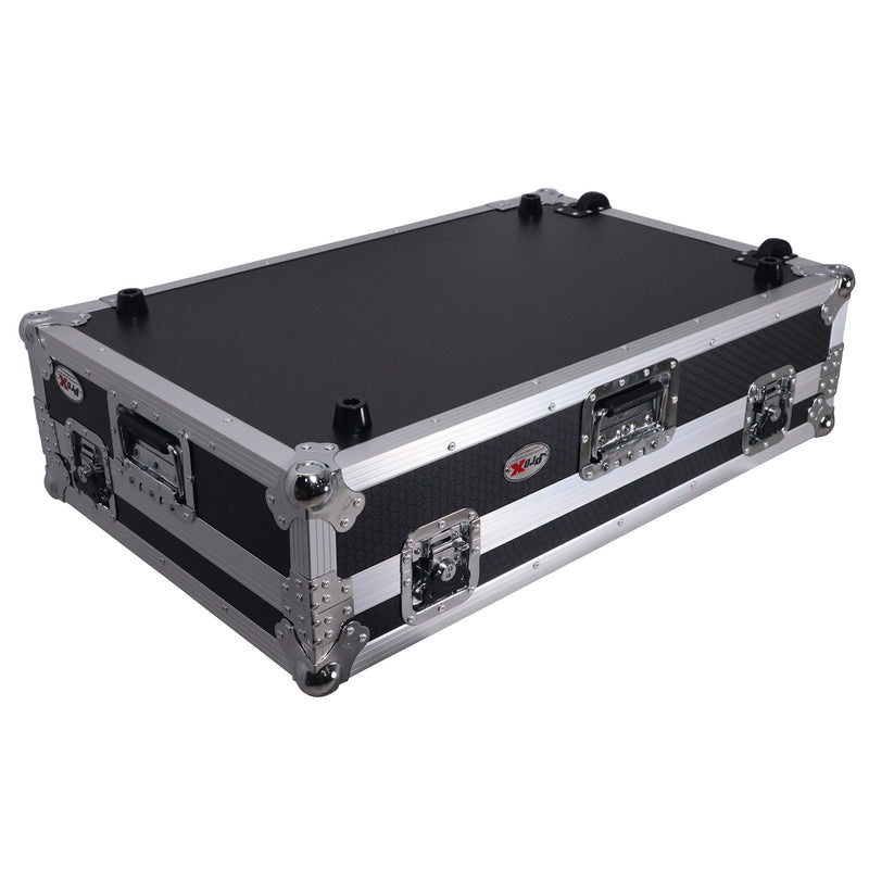 Prox XS-RaneFourw ATA Flight Style Road Case pour Rane Four ou Rane Perter DJ Contrôleur avec espace de rack 1U et roues