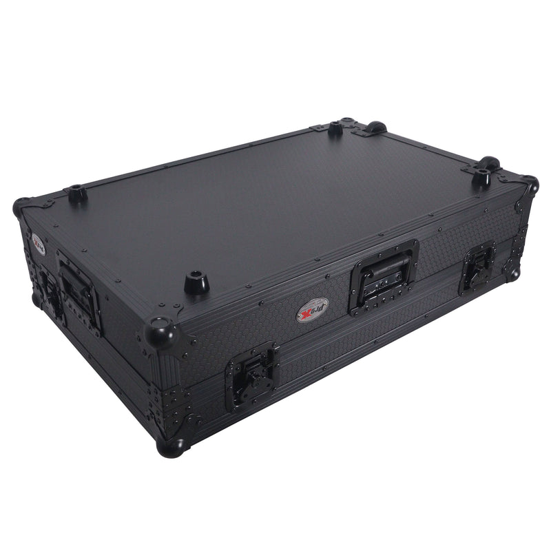 ProX XS-RANEFOURWBL ATA Flight Style Road Case For RANE Four DJ Controller with 1U Rack Space and Wheels (Black)