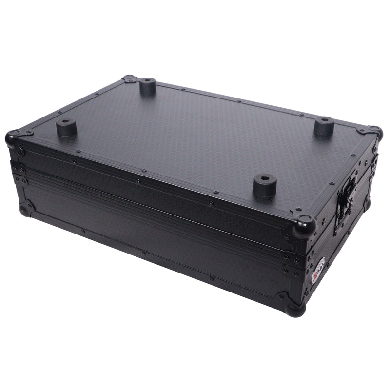 ProX XS-SCLIVE4 WLTBL LED Case For Denon SC Live 4 Controller with Laptop Shelf 1U Rack Space RGB LED (Black)