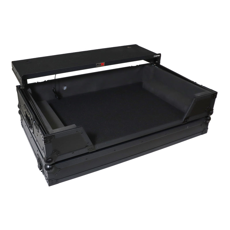 ProX XS-XDJAZWLTBLLED Flight Case For Pioneer XDJ-AZ DJ Controller with Laptop Shelf and LED (Black)