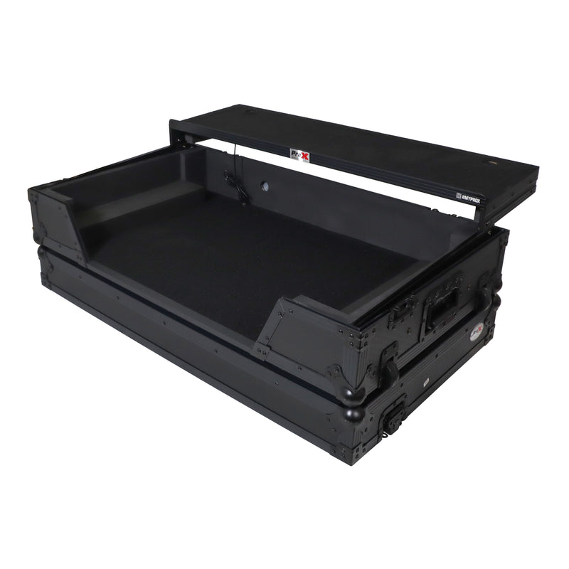 ProX XS-XDJAZWLTBLLED Flight Case For Pioneer XDJ-AZ DJ Controller with Laptop Shelf and LED (Black)