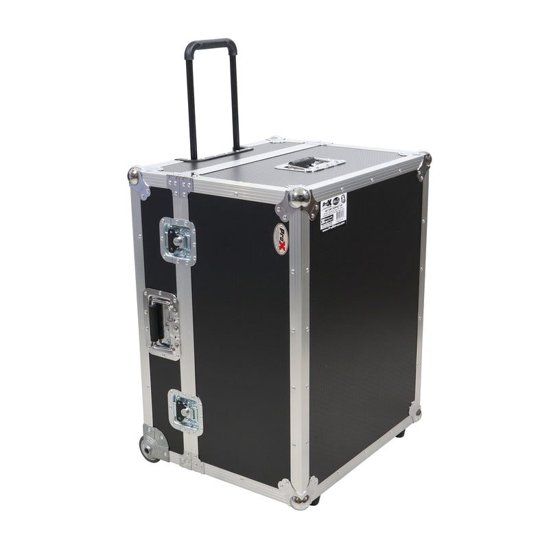 ProX XS-YDM7COMPACT Flight Console Case for Yamaha DM7 Compact with Pull Handle and Wheels