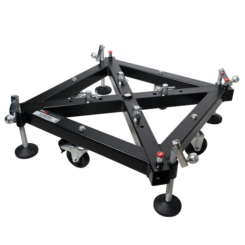 ProX XT-GSB MK3 Truss Ground Support Base on Wheels with Leveling Jacks for F34, F44 and 12" Bolt truss