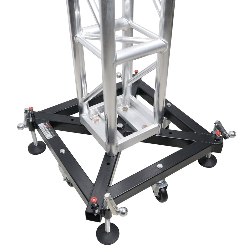 ProX XT-GSB MK3 Truss Ground Support Base on Wheels with Leveling Jacks for F34, F44 and 12" Bolt truss