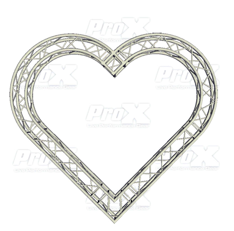 ProX XT-HEART984 Unité de ferme décorative en forme de cœur de mariage de 10 pi avec 8 segments de ferme F34