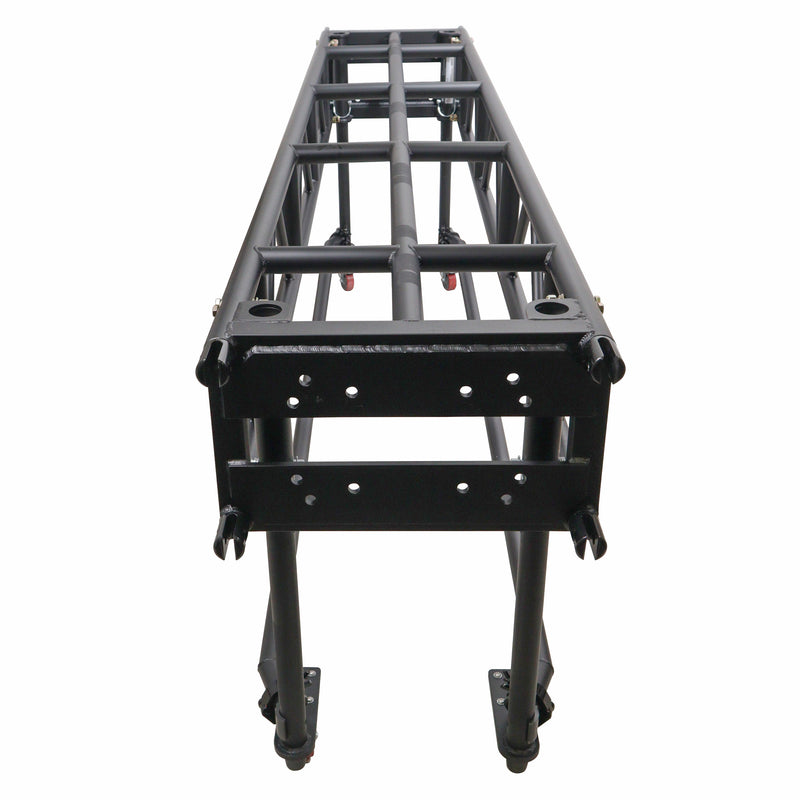 ProX XT-PreRig10ft BLK Pre-Rig Truss Segment with Removable Rolling Base System - 10 ft (Black)
