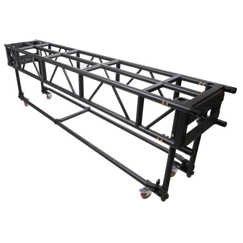 ProX XT-PreRig10ft BLK Pre-Rig Truss Segment with Removable Rolling Base System - 10 ft (Black)