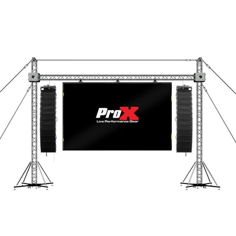 ProX XTP-GS3023 Écran LED Panneau d'affichage vidéo Fly Wall Truss Ground Support System 30'W x 23'H avec palan