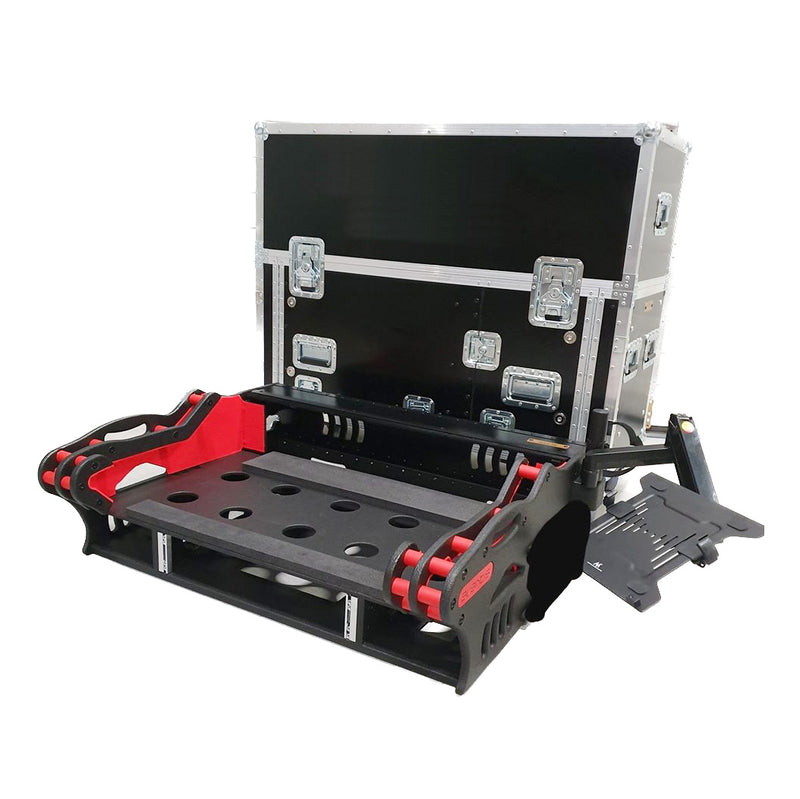 ProX XZF-AHAVANTIS D2U Flip-Ready Hydraulic Console Easy Retracting Lifting 2U Rack Space Detachable