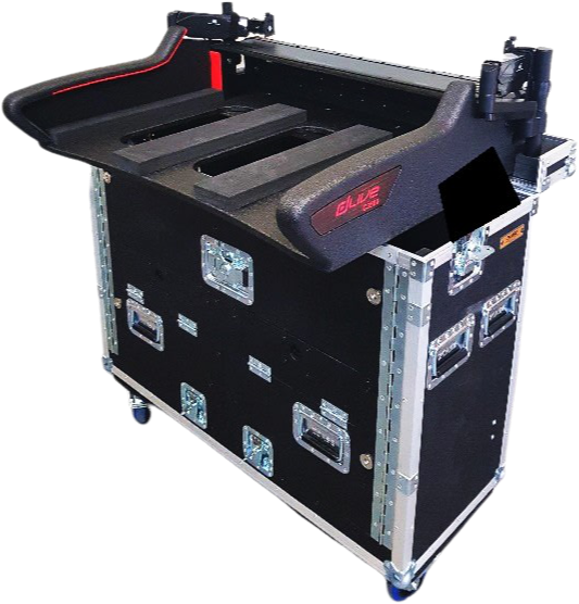 ProX XZF-AH-C2500 D 2U For Allen and Heath DLive C2500 Flip-Ready Hydraulic Console Easy Retracting Lifting 2U Rack Space Detachable Case