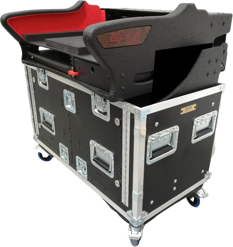 ProX XZF-AH-C2500 D 2U For Allen and Heath DLive C2500 Flip-Ready Hydraulic Console Easy Retracting Lifting 2U Rack Space Detachable Case