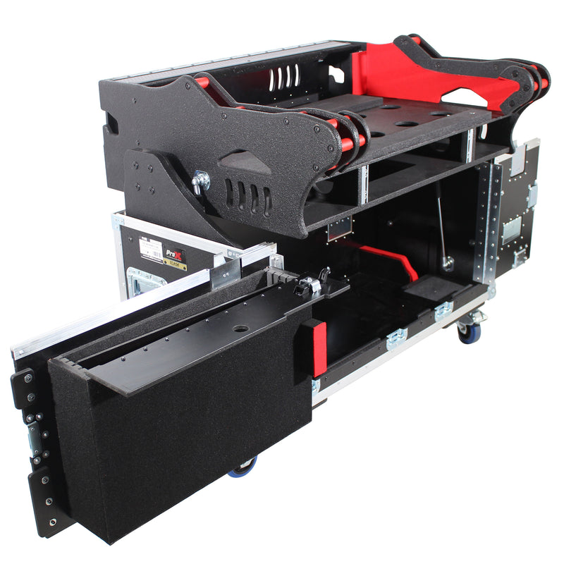 ProX XZF-AHAVANTIS 2U Flip-Ready Hydraulic Console Easy Retracting Lifting 2U Rack Space Case