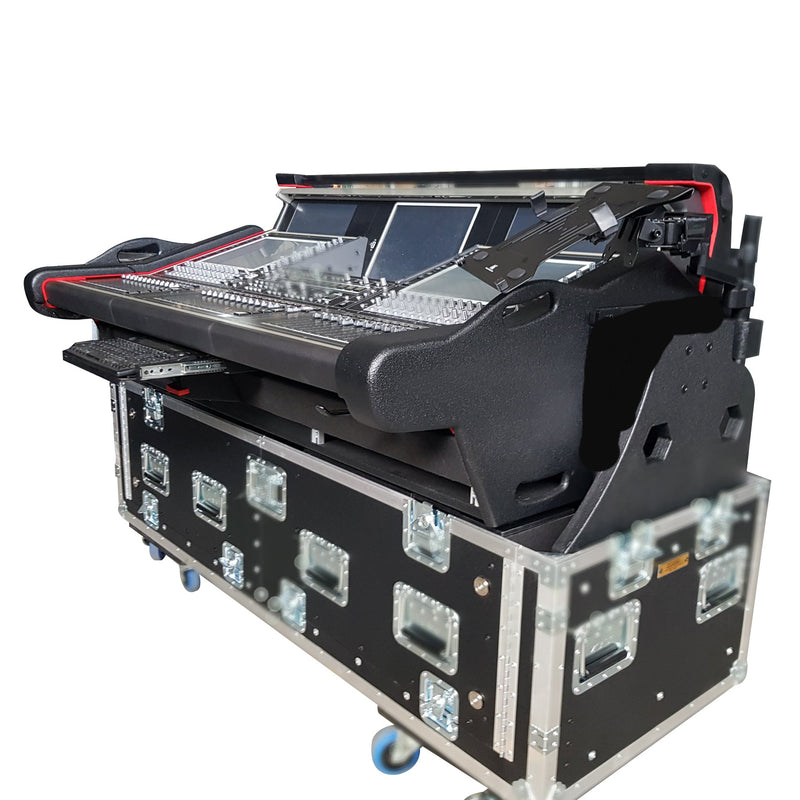 ProX XZF-DIG-SD5 D 2U Detachable Retracting Hydraulic Lift Case With 2U for Digico SD5 Digital Mixing Console