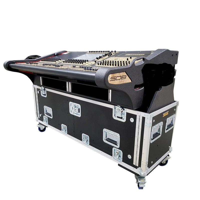 ProX XZF-DIG-SD8 D 2x2U etachable Easy Retracting Hydraulic Lift Case With 2x2U for Digico SD8 Digital Mixing Console