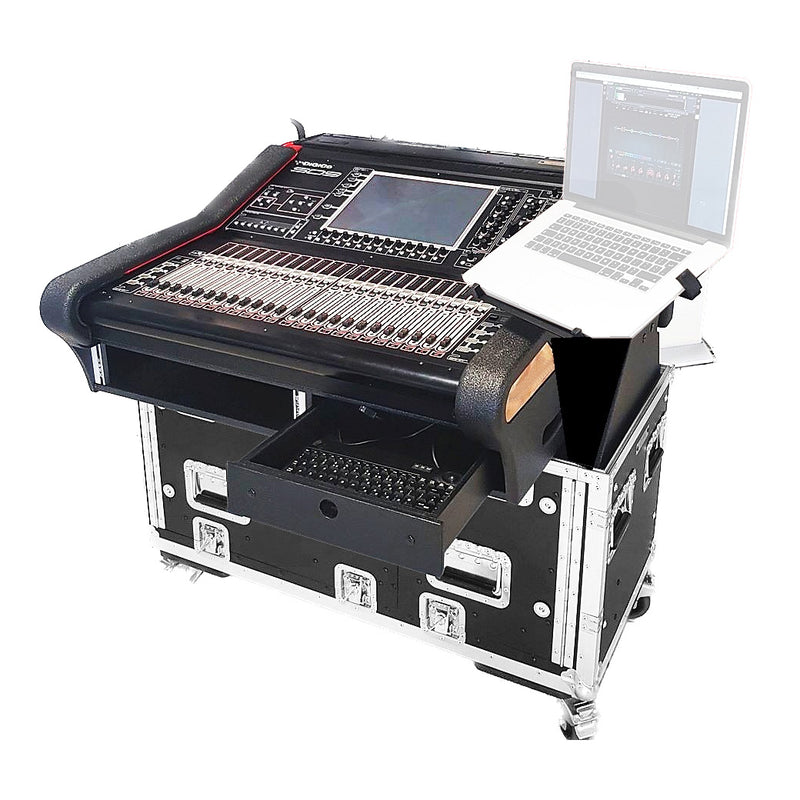 ProX XZF-DIG-SD9 D 2U Detachable Easy Retracting Hydraulic Lift Case With 2U for Digico SD9 Digital Mixing Console