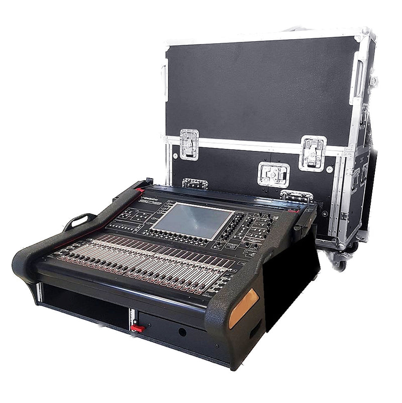 ProX XZF-DIG-SD9 D 2U Detachable Easy Retracting Hydraulic Lift Case With 2U for Digico SD9 Digital Mixing Console