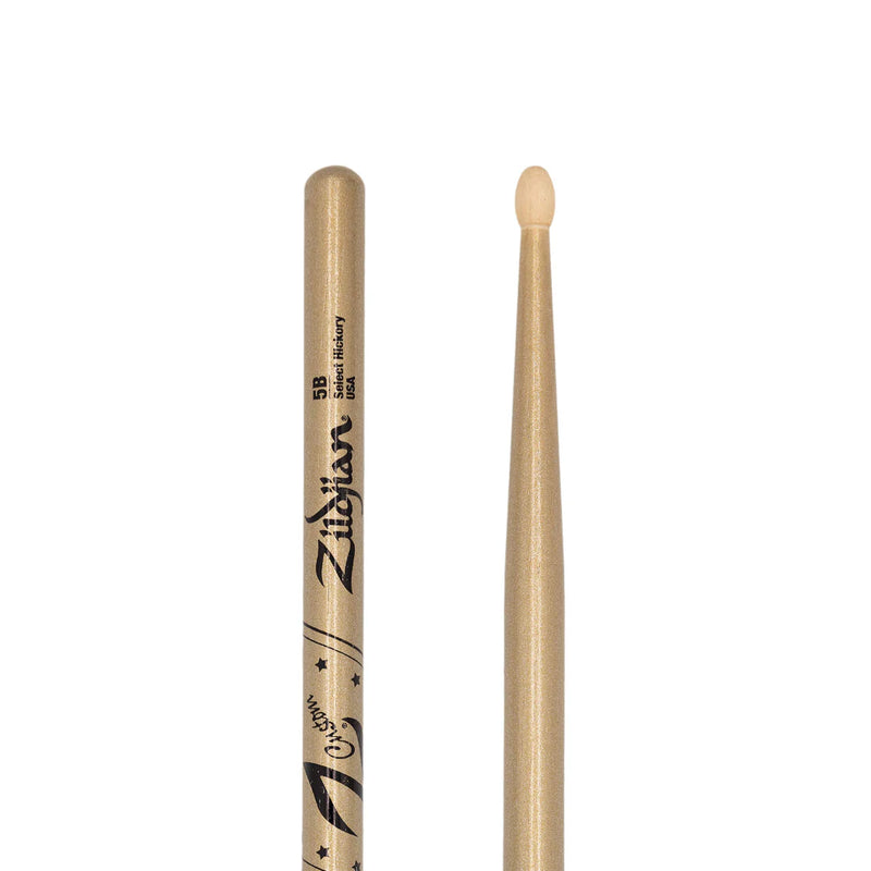 Zildjian Z5BCG-ZC Z Custom LE Drumstick Collection Wood Tip (Gold Chroma) - 5B