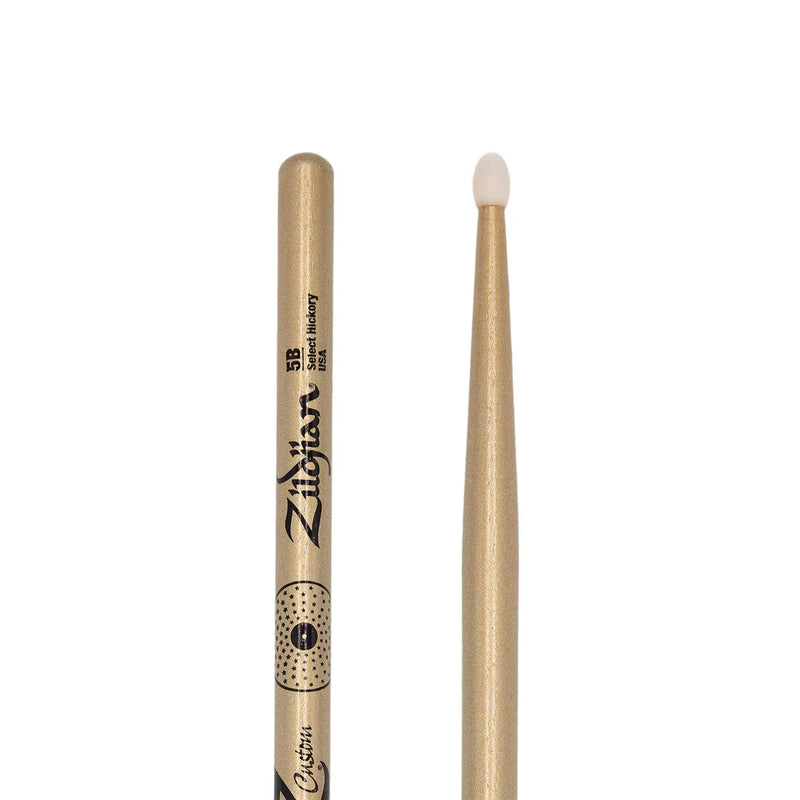 Zildjian Z5BCGN-ZC Z Custom LE Drumstick Collection Nylon Tip (Gold Chroma) - 5B