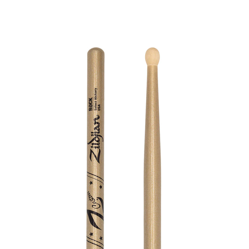 Zildjian ZRKCG-ZC Z Custom LE Drumstick Collection ROCK Wood Tip (Gold Chroma)