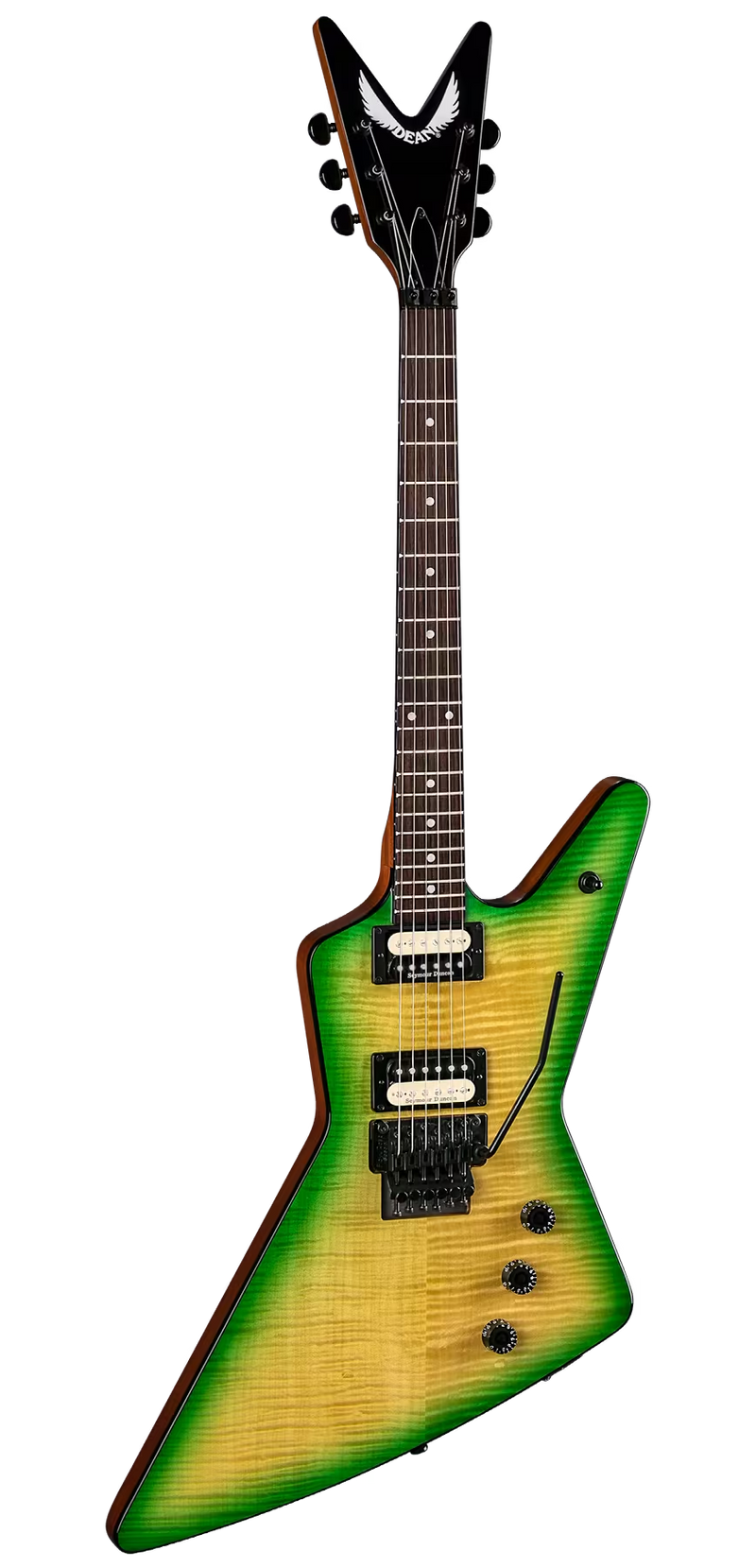 Dean Guitars Z 79 F FM SD SLM Floyd Flame Top Duncan’s Electric Guitar (Slime)