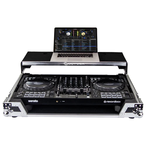 Odyssey FZGSFLX10WM Flight Case DJ avec plate-forme pour ordinateur portable et roues pour Pioneer DDJ-FLX10