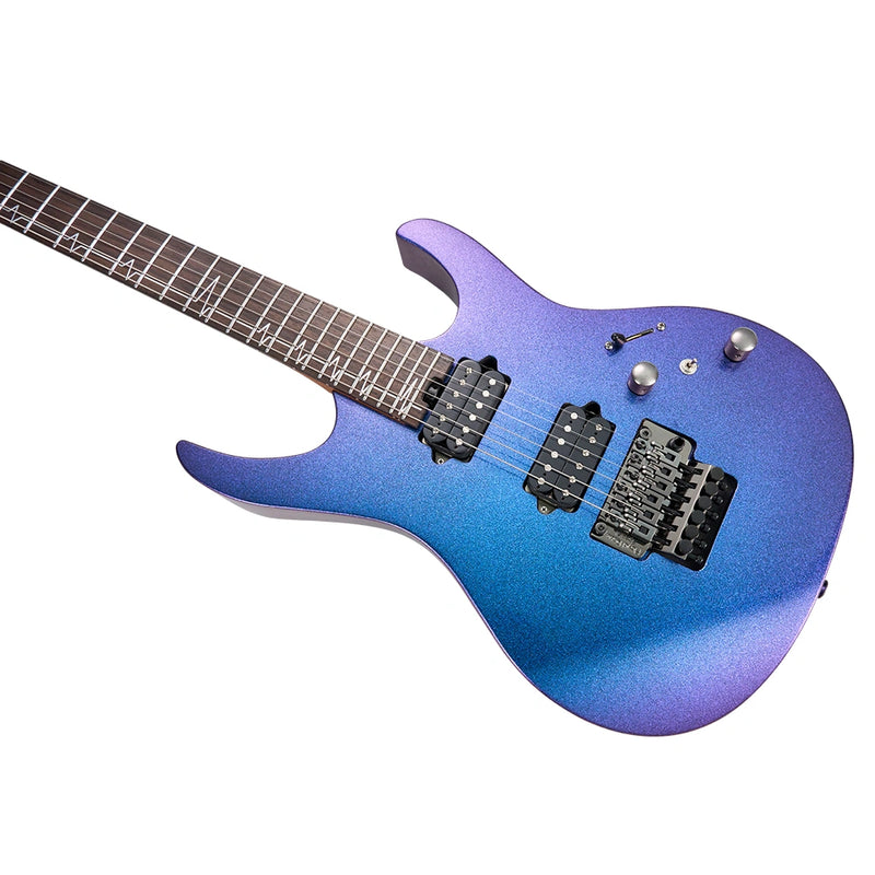 Mooer MMT100FR-APU Electric Guitar (Aurora Purple)