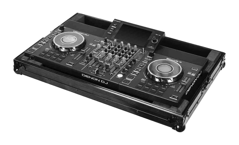 Odyssey FZSCLIVE4BLM Flight-case DJ pour Denon DJ SC LIVE 4 (étiquette noire)