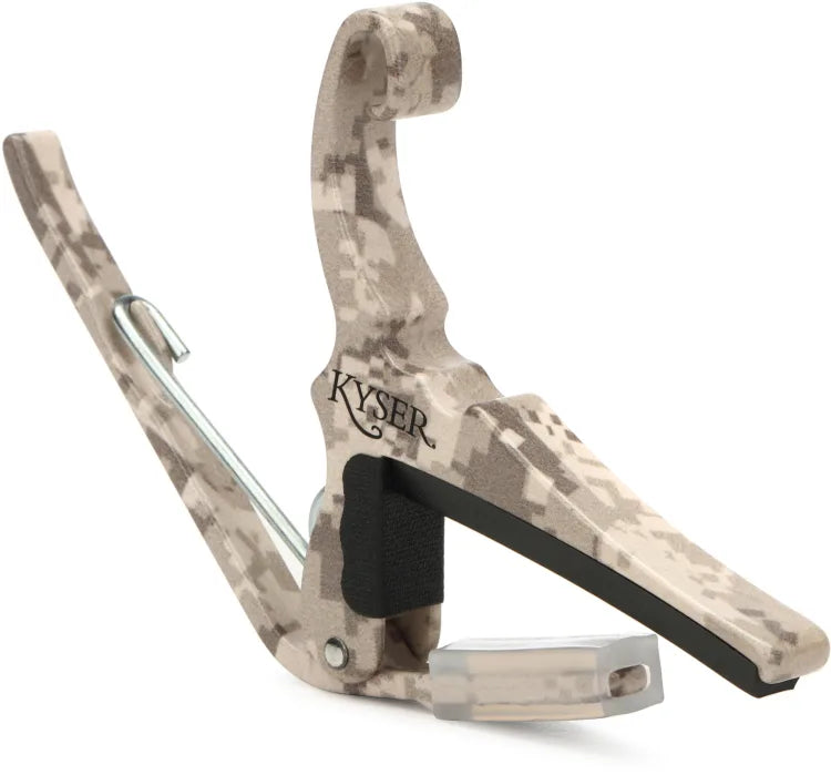 Kyser KG6G4V2A Capo de guitare électrique et acoustique (Camo dessert)