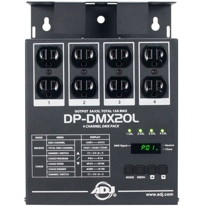 American DJ DP-DMX-20L 4 Channel Dmx Dimmerswitch