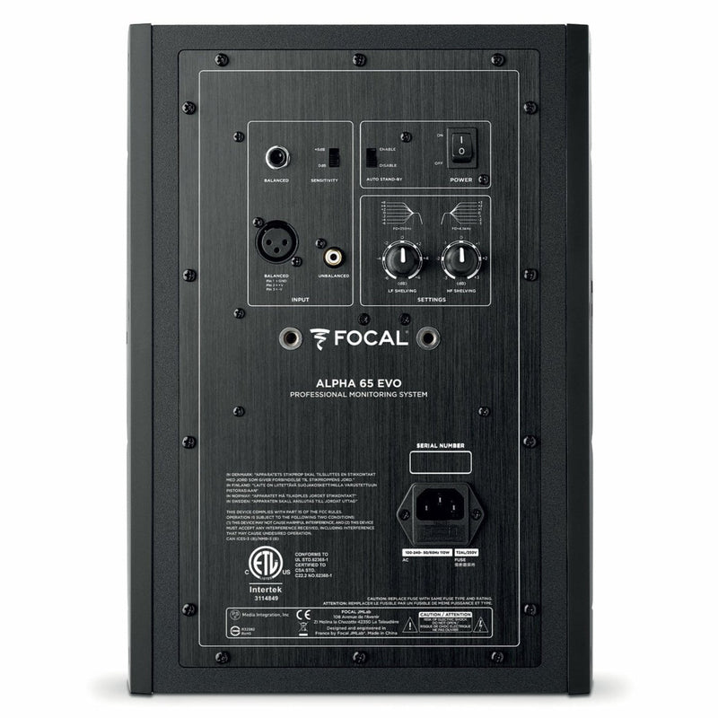 Focal ALPHA 65 EVO Moniteur de studio mono-alimentation 6,5"