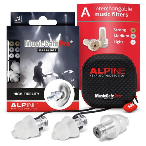 Alpine Musicsafe Pro Clear Earplugs - Clear