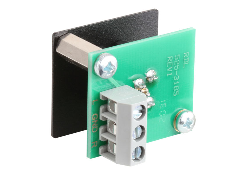 RDL AMS-1/8F Terminal Block Connections Stereo Mini Jack