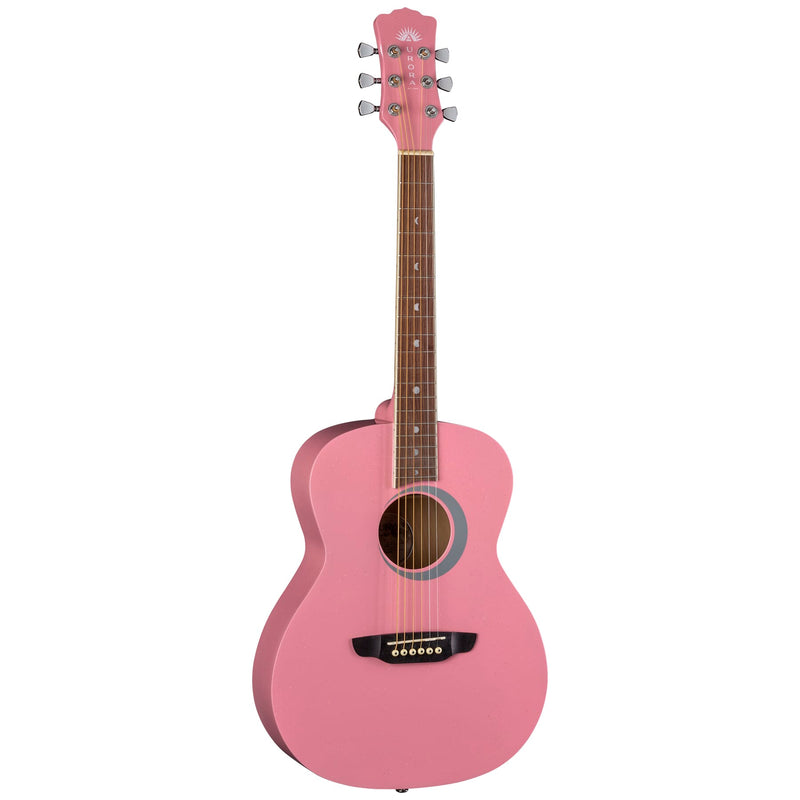 Luna AR BOR PNK Aurora Borealis 3/4 Acoustic Guitar (Pink Pearl)