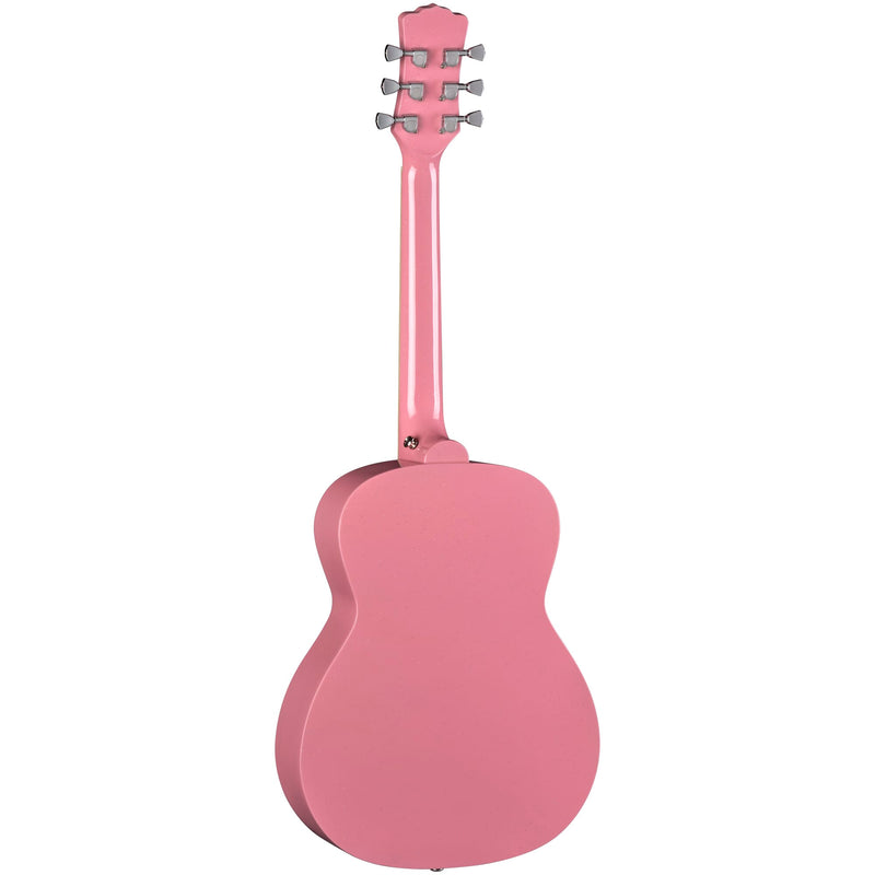 Luna AR BOR PNK Aurora Borealis 3/4 Acoustic Guitar (Pink Pearl)