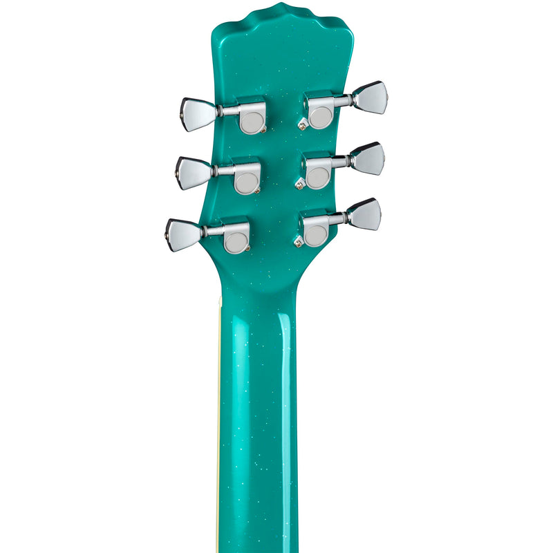 Luna AR BOR TEAL Aurora Borealis 3/4 Acoustic Guitar (Teal Sparkle)