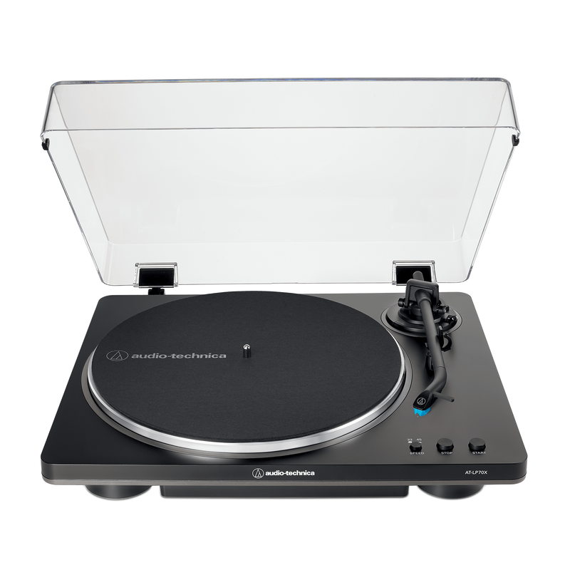 Audio-Technica AT-LP70X Fully Automatic Belt-Drive Turntable (Black/Grey)