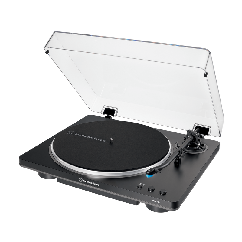 Audio-Technica AT-LP70X Fully Automatic Belt-Drive Turntable (Black/Grey)