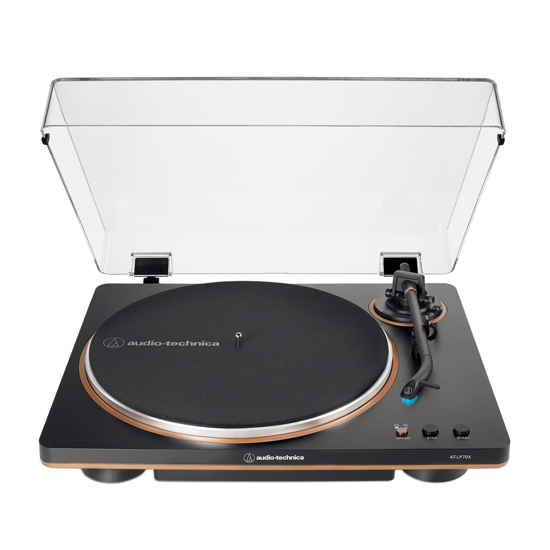 Audio-Technica AT-LP70X Fully Automatic Belt-Drive Turntable (Black/Bronze)