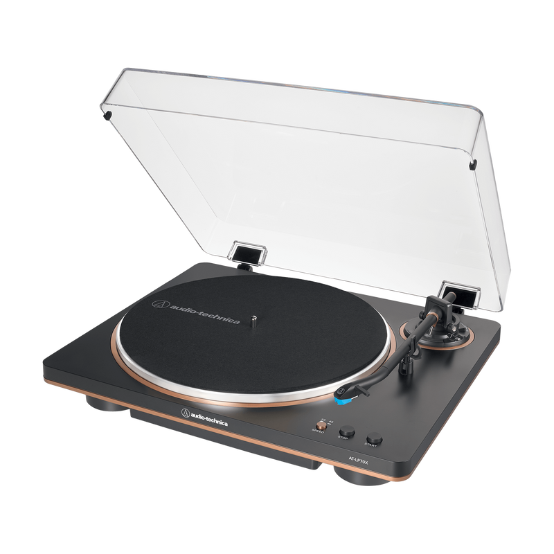 Audio-Technica AT-LP70X Fully Automatic Belt-Drive Turntable (Black/Bronze)